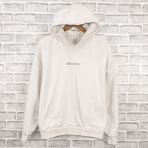 PANGAIA size Large Recycled Cotton & Organic cotton Air Ink Hoodie off white